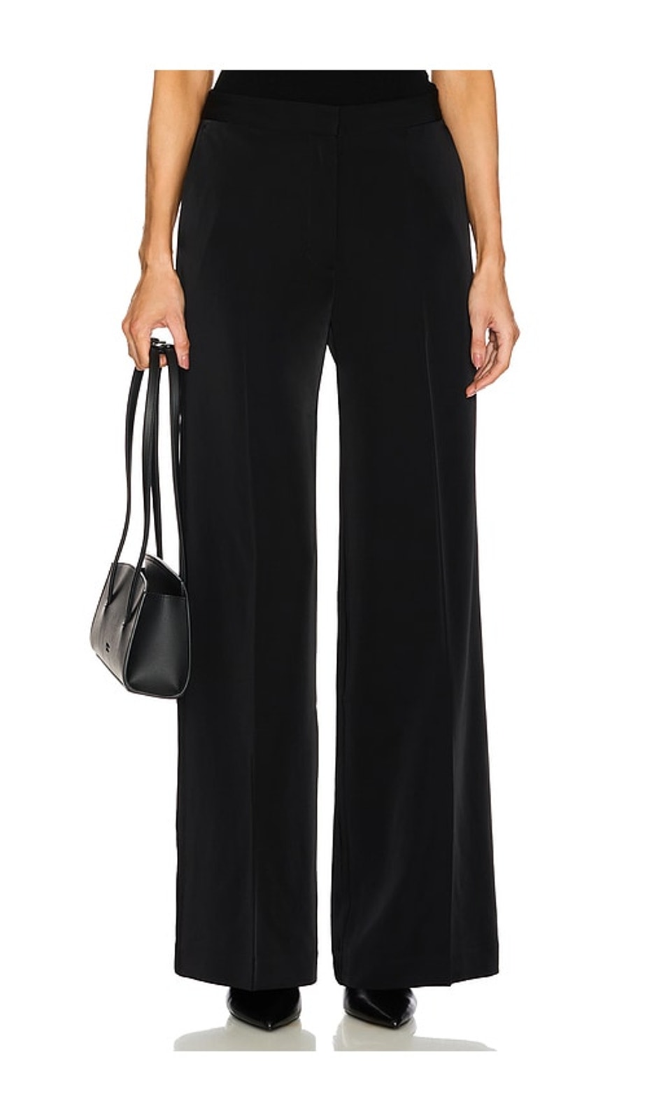 Samsoe Wide-Leg Black Collot Trousers Size S Nwt